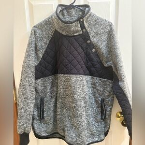 Abercrombie & Fitch Charcoal Sherpa Jacket